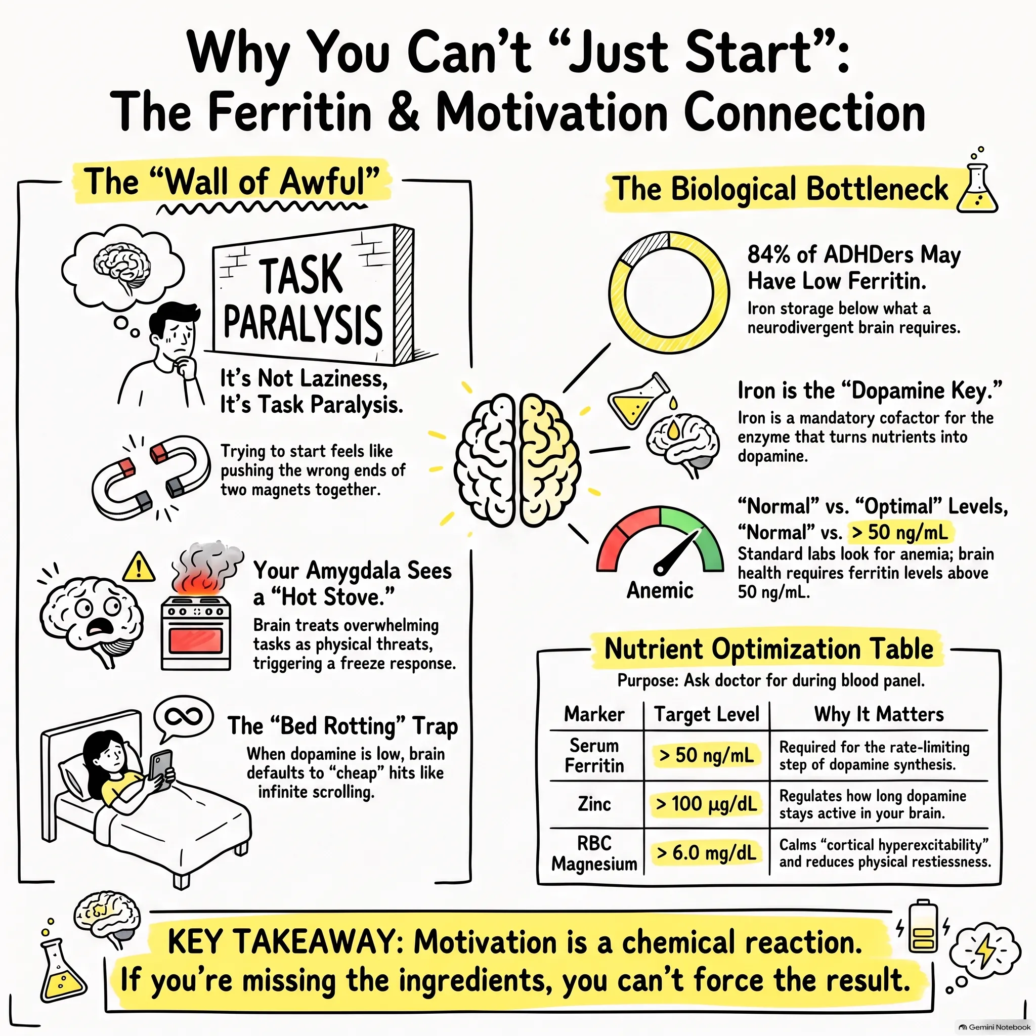 Ferritin And Motivation The Blood Test That Matters