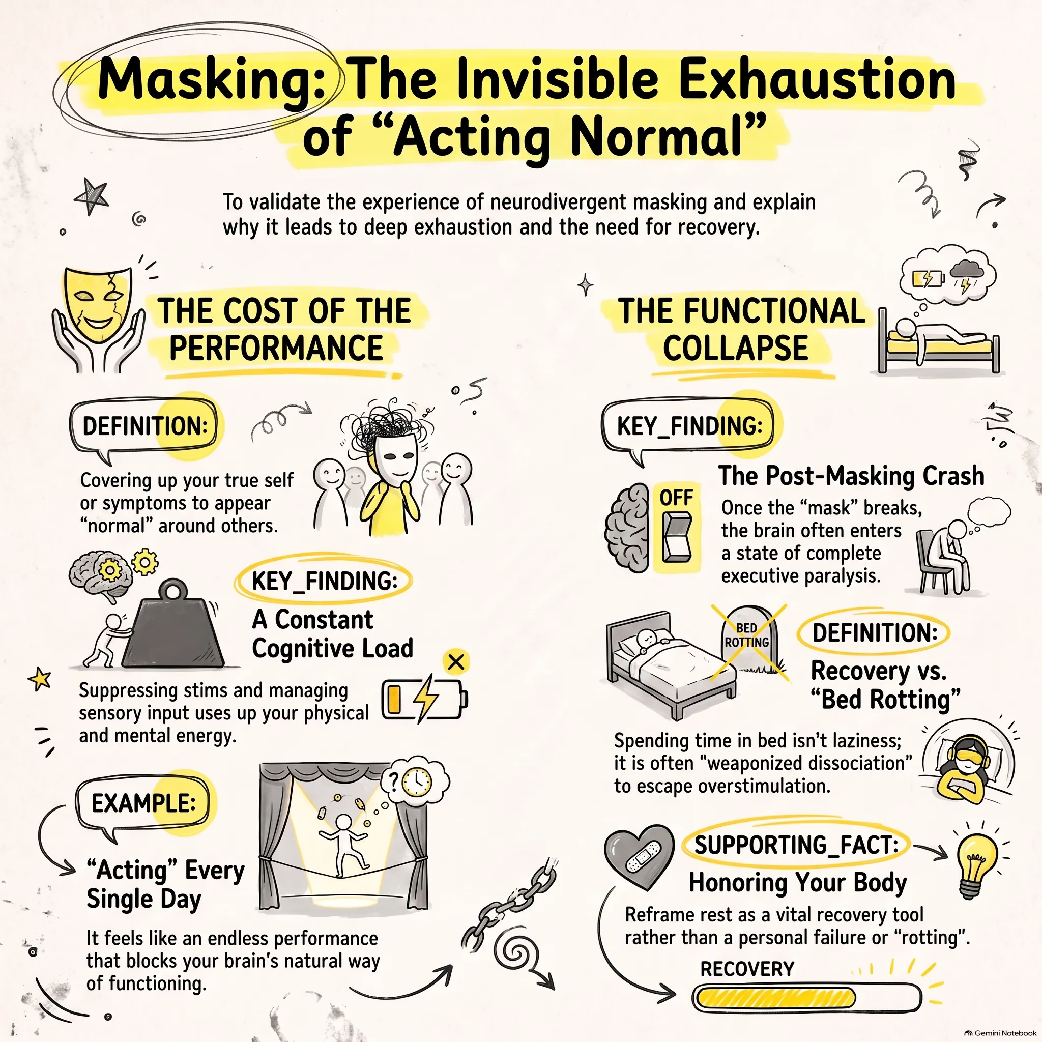 Masking The Exhaustion Of Acting Normal