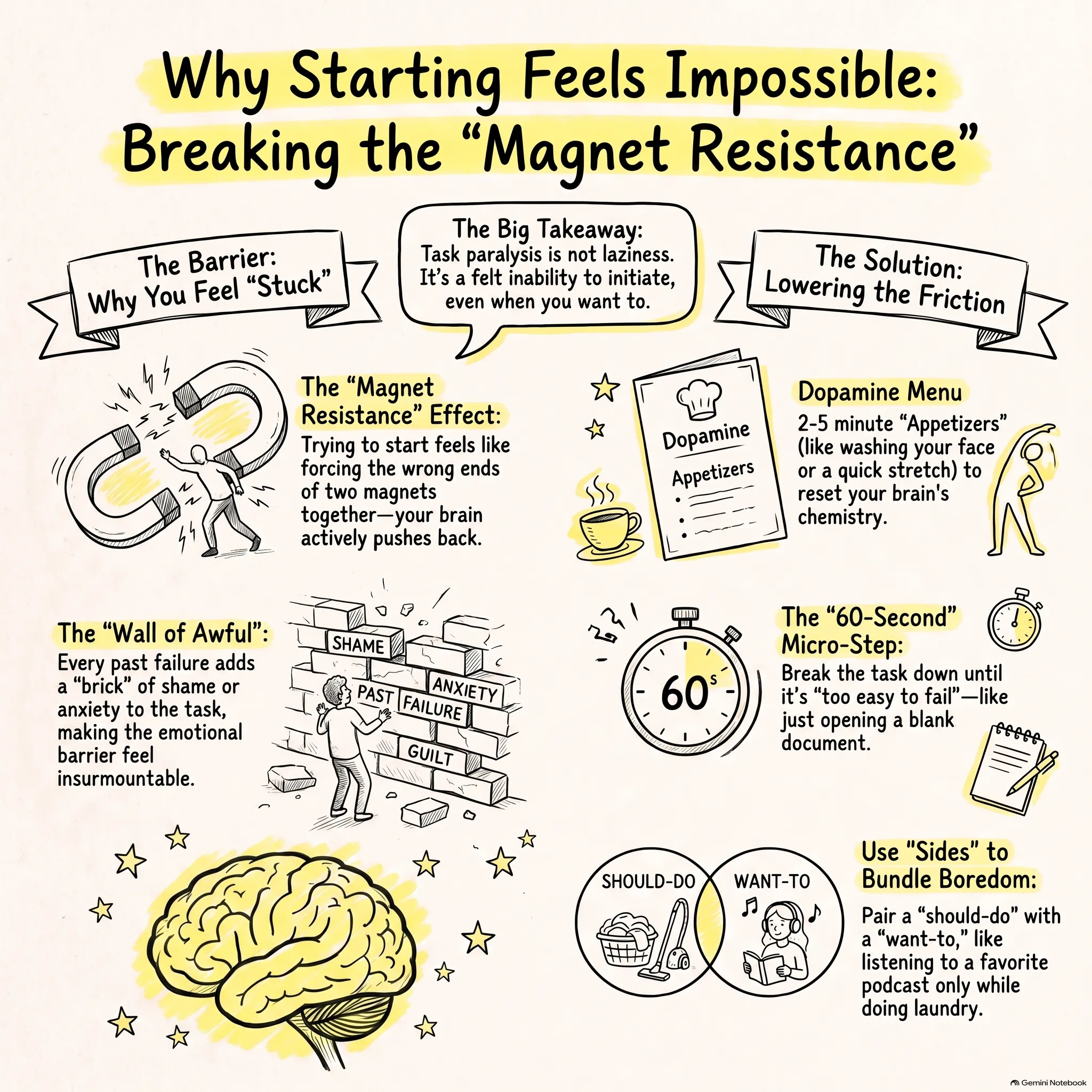 Starting Is The Hardest Part Reduce Friction