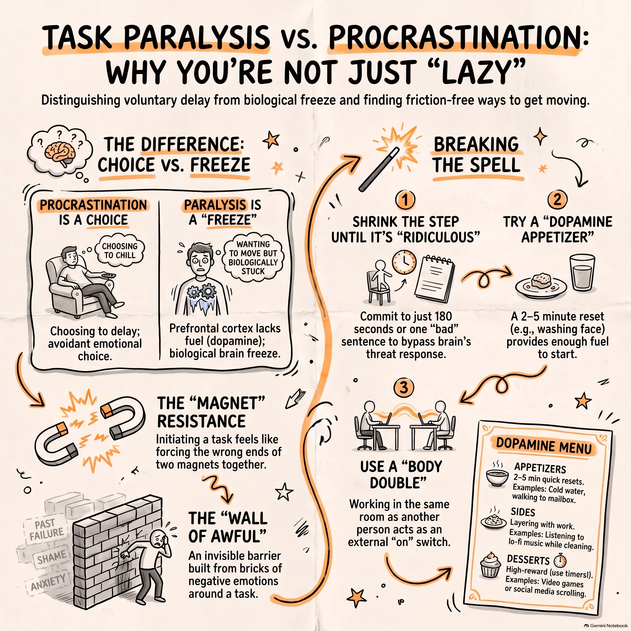 Task Paralysis Vs Procrastination