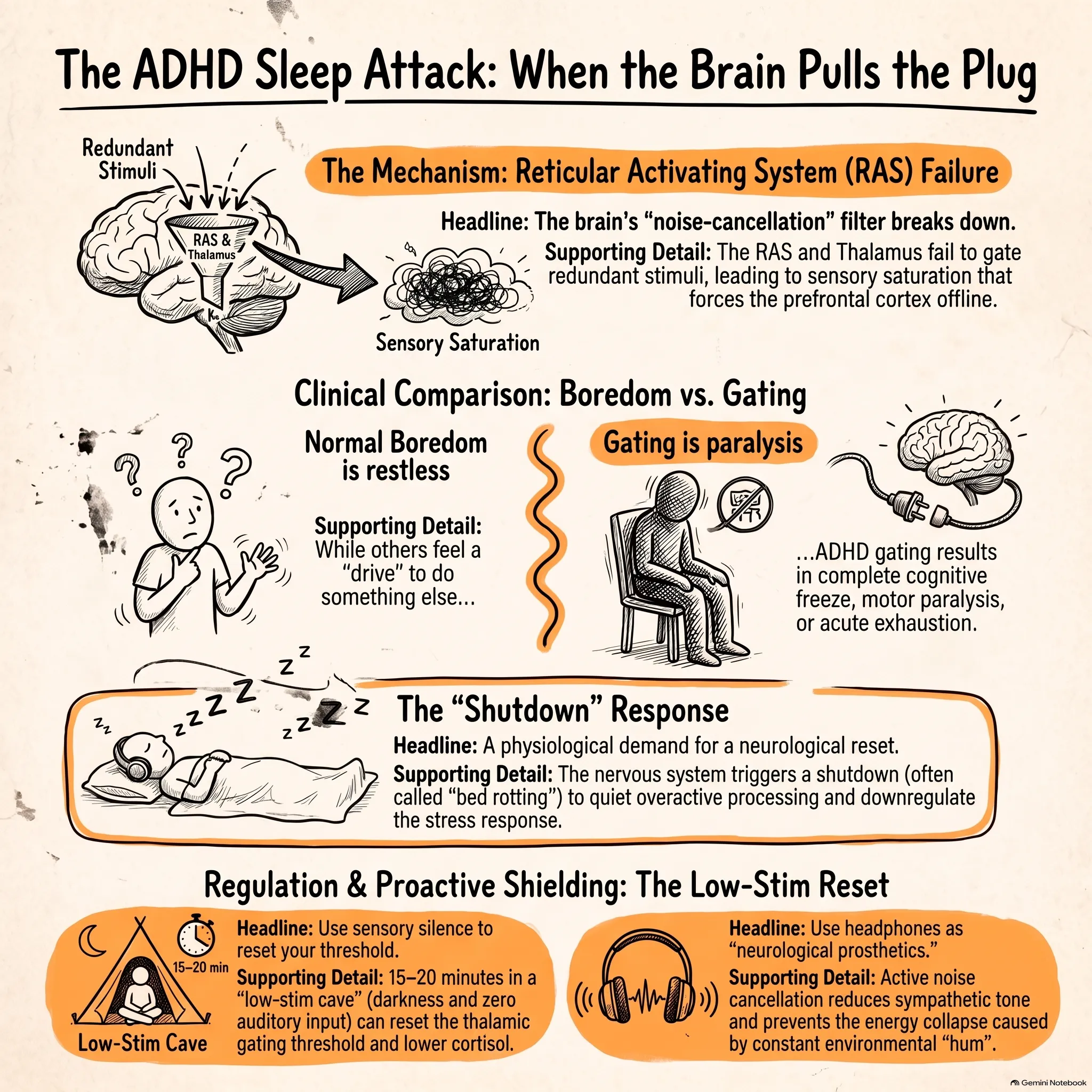 The ADHD Sleep Attack: Reticular Activating System Failure