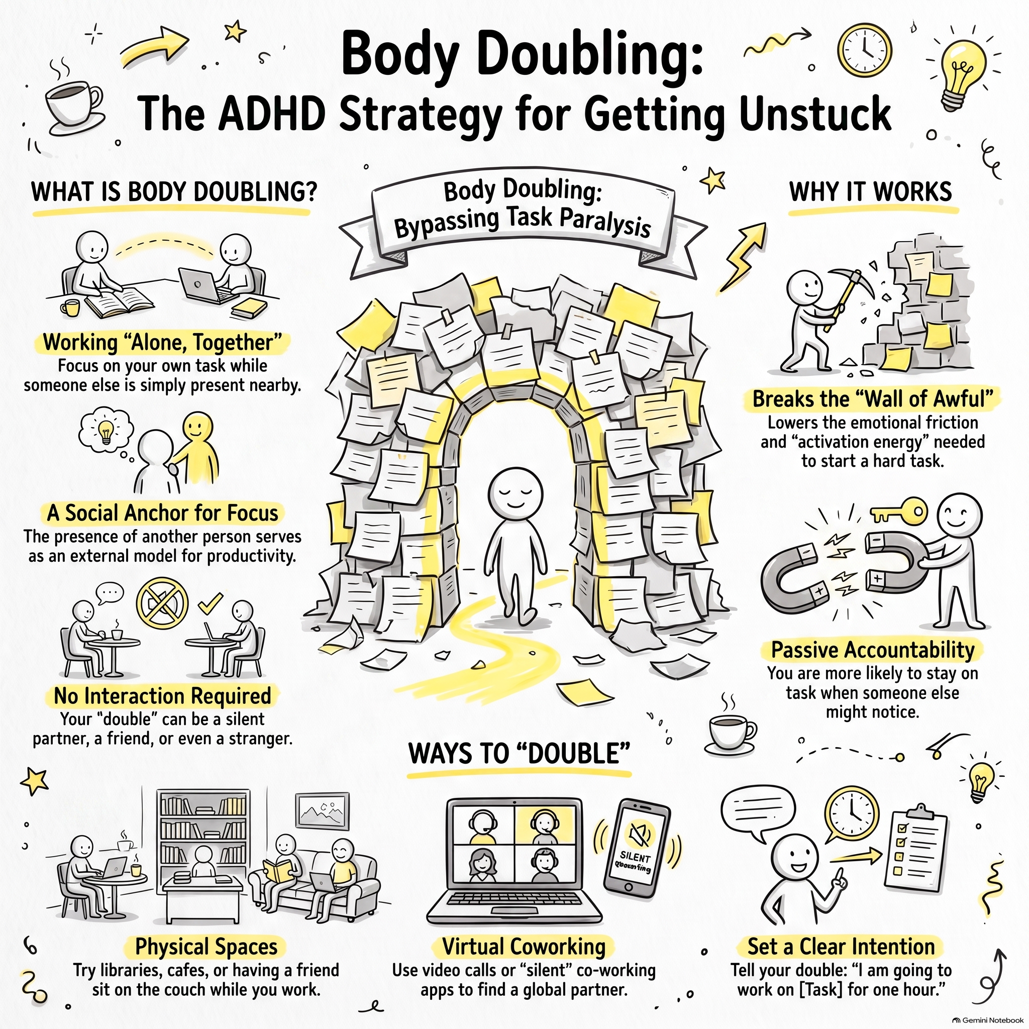 **Double Up: How to Outsmart ADHD Task Paralysis with Body Doubling**