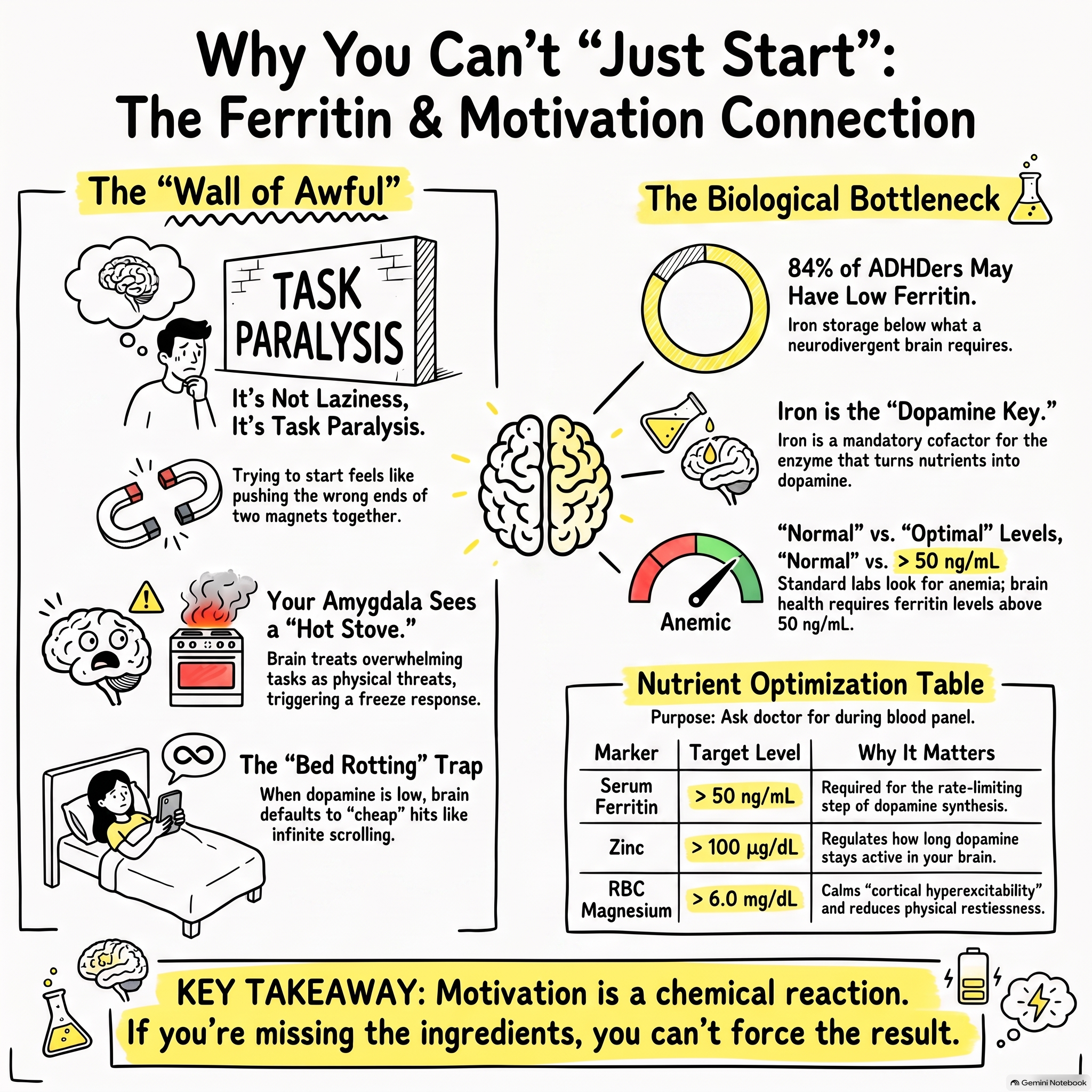 Ferritin And Motivation The Blood Test That Matters