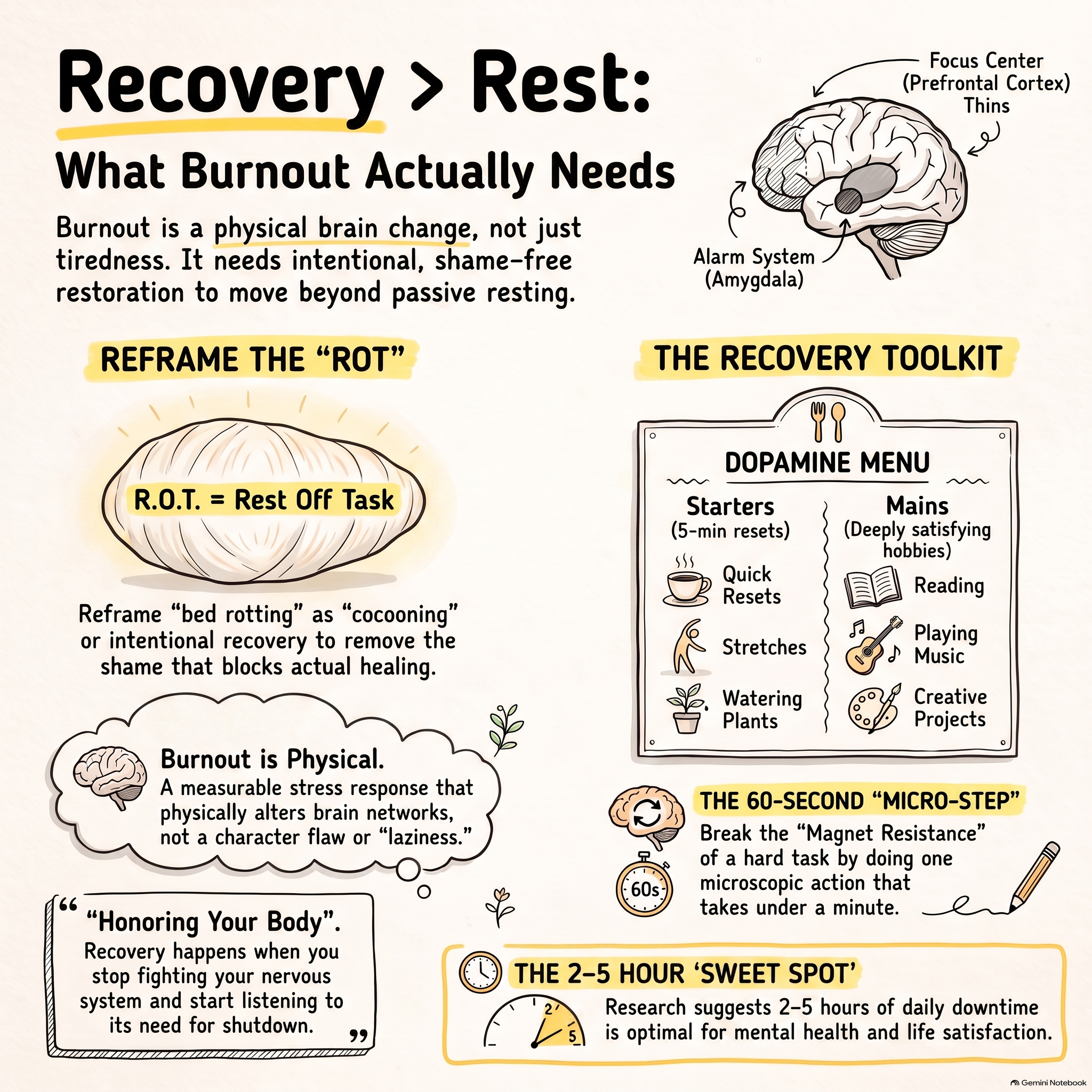 Recovery Rest What Burnout Actually Needs