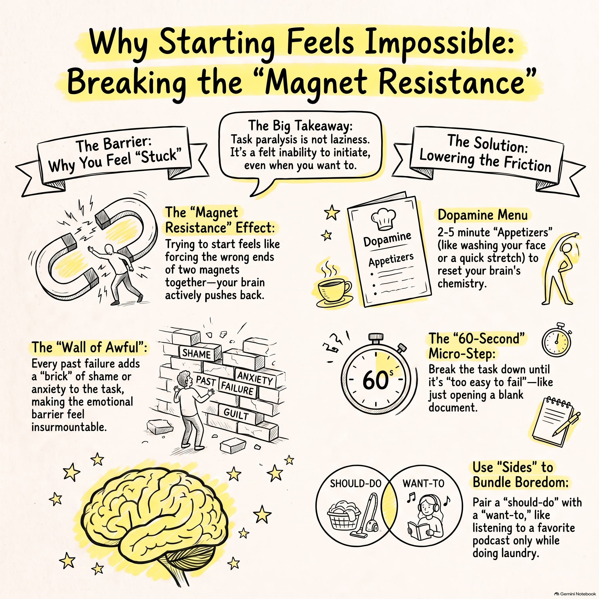 Starting Is The Hardest Part Reduce Friction