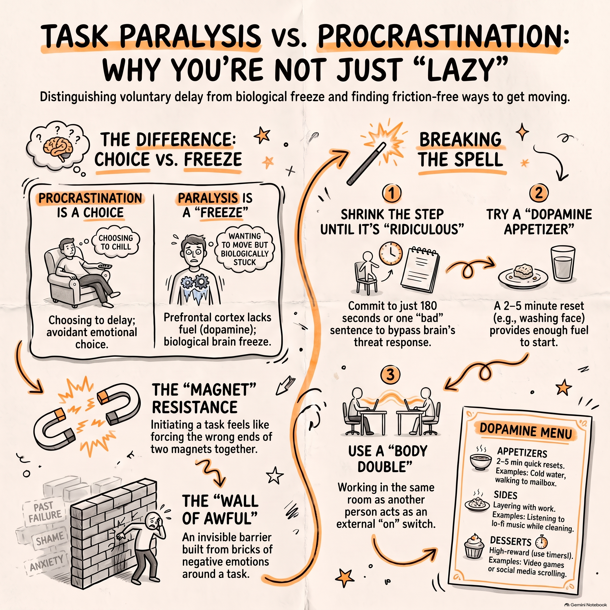 Task Paralysis Vs Procrastination